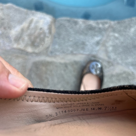 Tory Burch Leopard Print Flats with Silver and Red Accents - Picture 12 of 13